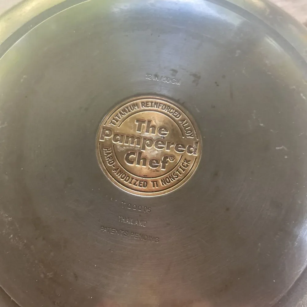 The Pampered Chef Hard-Anodized Nonstick Wok Pan 12
